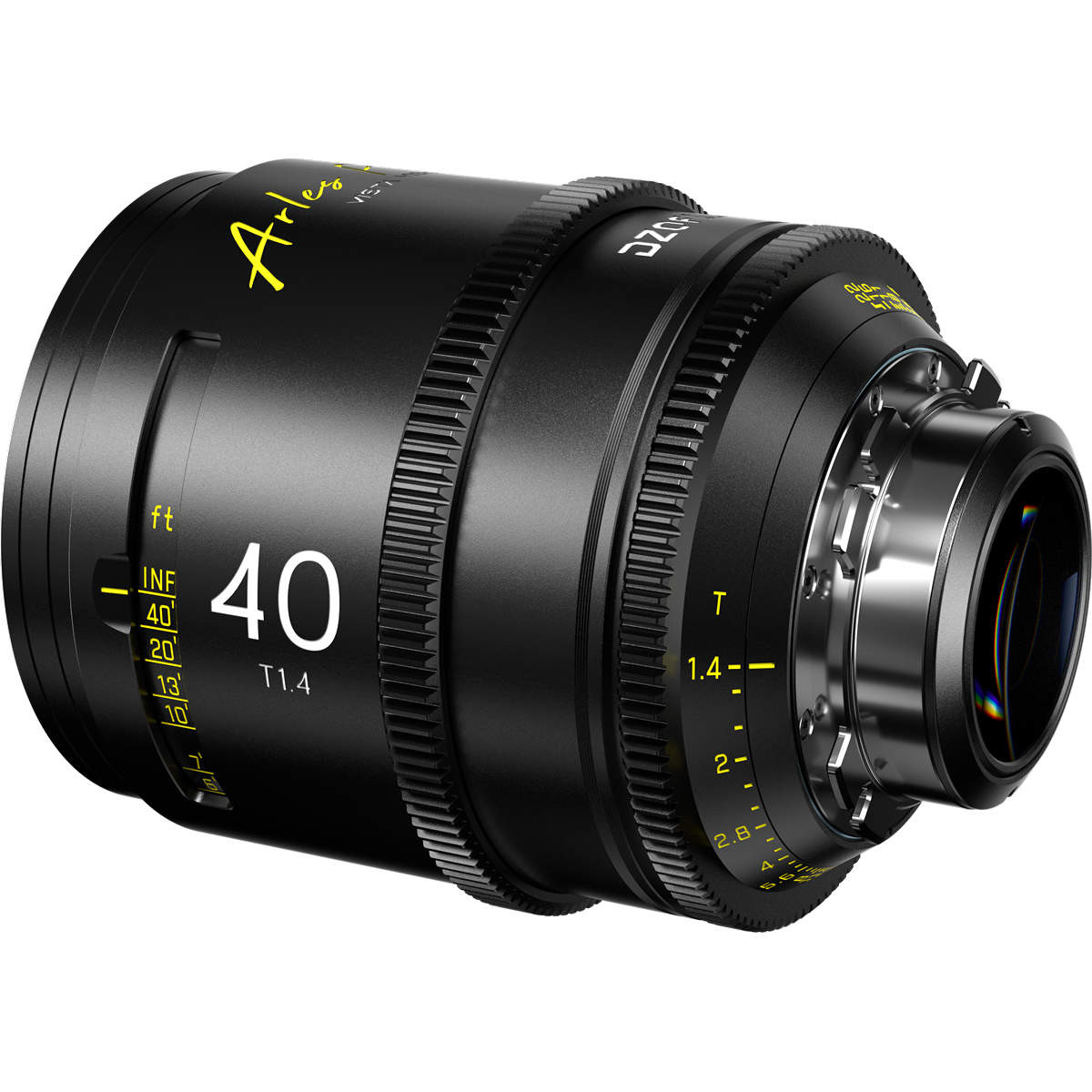 Detail objektivu DZOFILM Arles Prime 40 mm