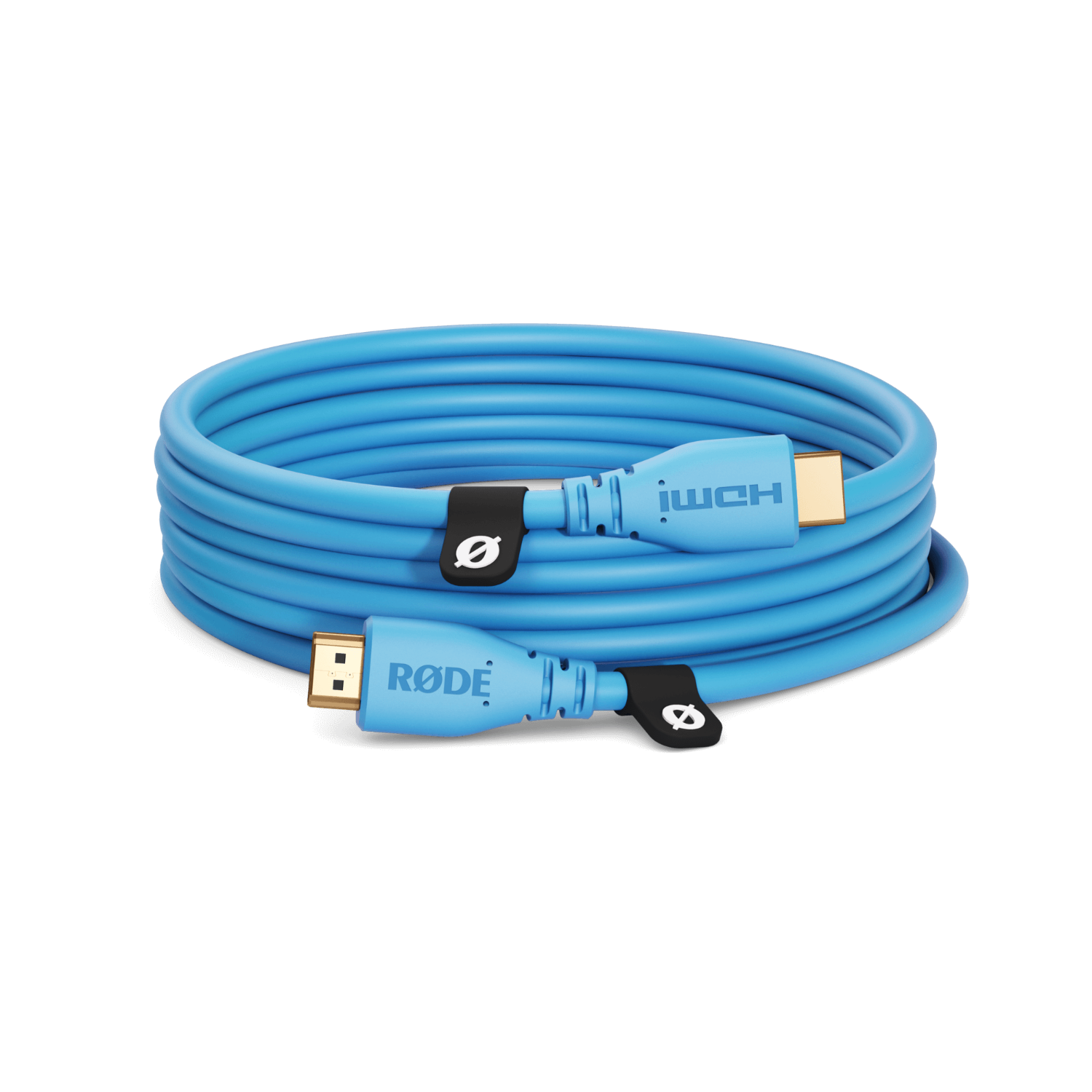 RØDE HDMI kabel 3 m, modrý – celkový pohled
