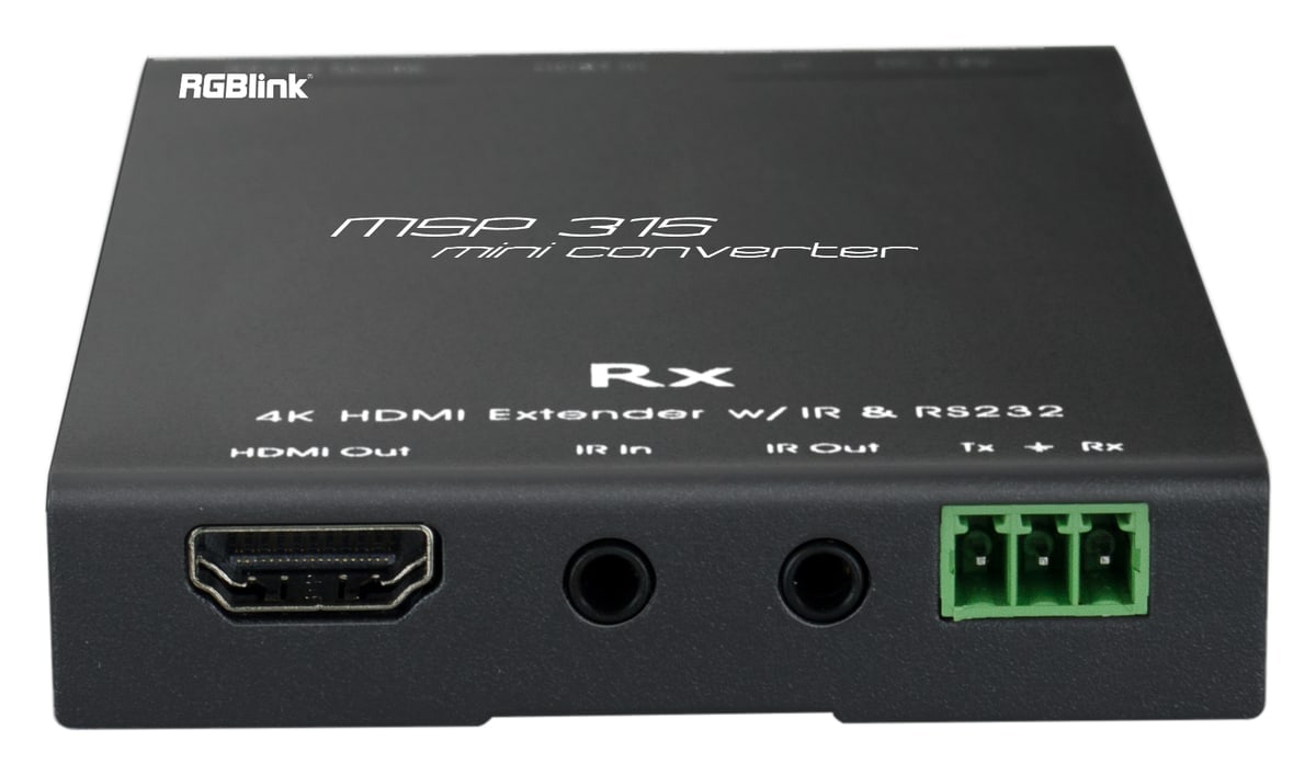 Sprejemnik: HDMI, IR in RS-232