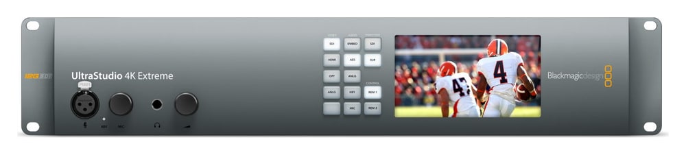 Blackmagic Design UltraStudio 4K Extreme 3 – Sprednja plošča z LCD in tipkami