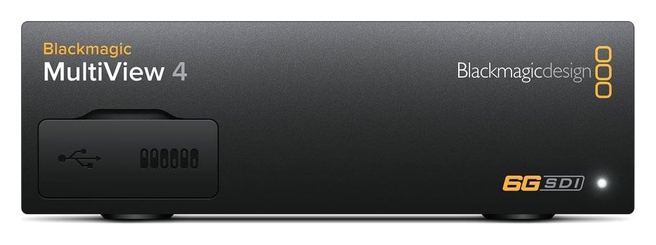 Blackmagic MultiView 4 – Kompaktno ohišje in rezervno napajanje PoE+