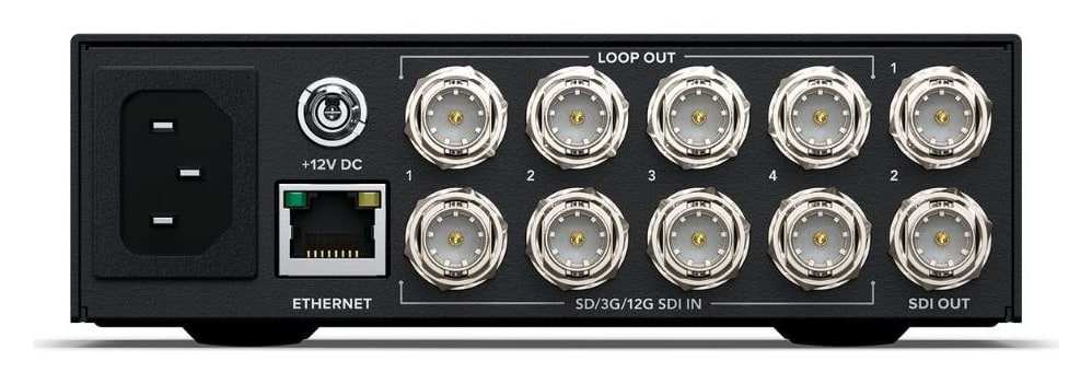 Blackmagic Videohub Mini 4x2 12G – Prehodni izhod pri vsakem vhodu
