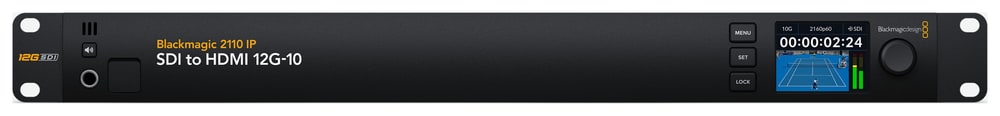 Blackmagic 2110 IP SDI to HDMI 12G-10 – Kontrola slike, zvoka in umerjanja