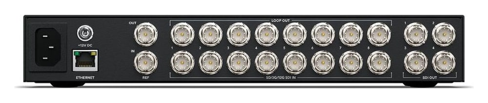 Blackmagic Videohub Mini 8x4 12G – Napreden 12G-SDI za SD, HD in Ultra HD
