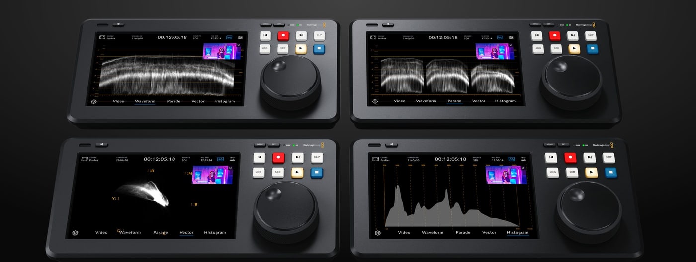 HyperDeck Shuttle 4K Pro – Oddajni merilniki