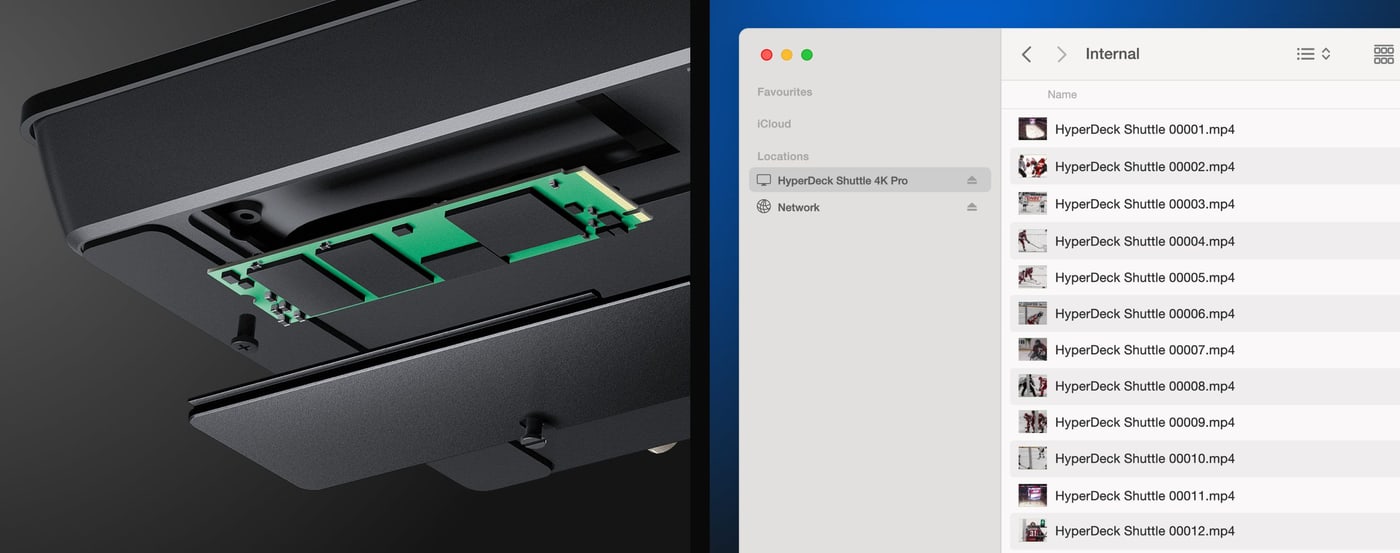 HyperDeck Shuttle 4K Pro 2TB – Notranja shramba 2 TB v kompletu