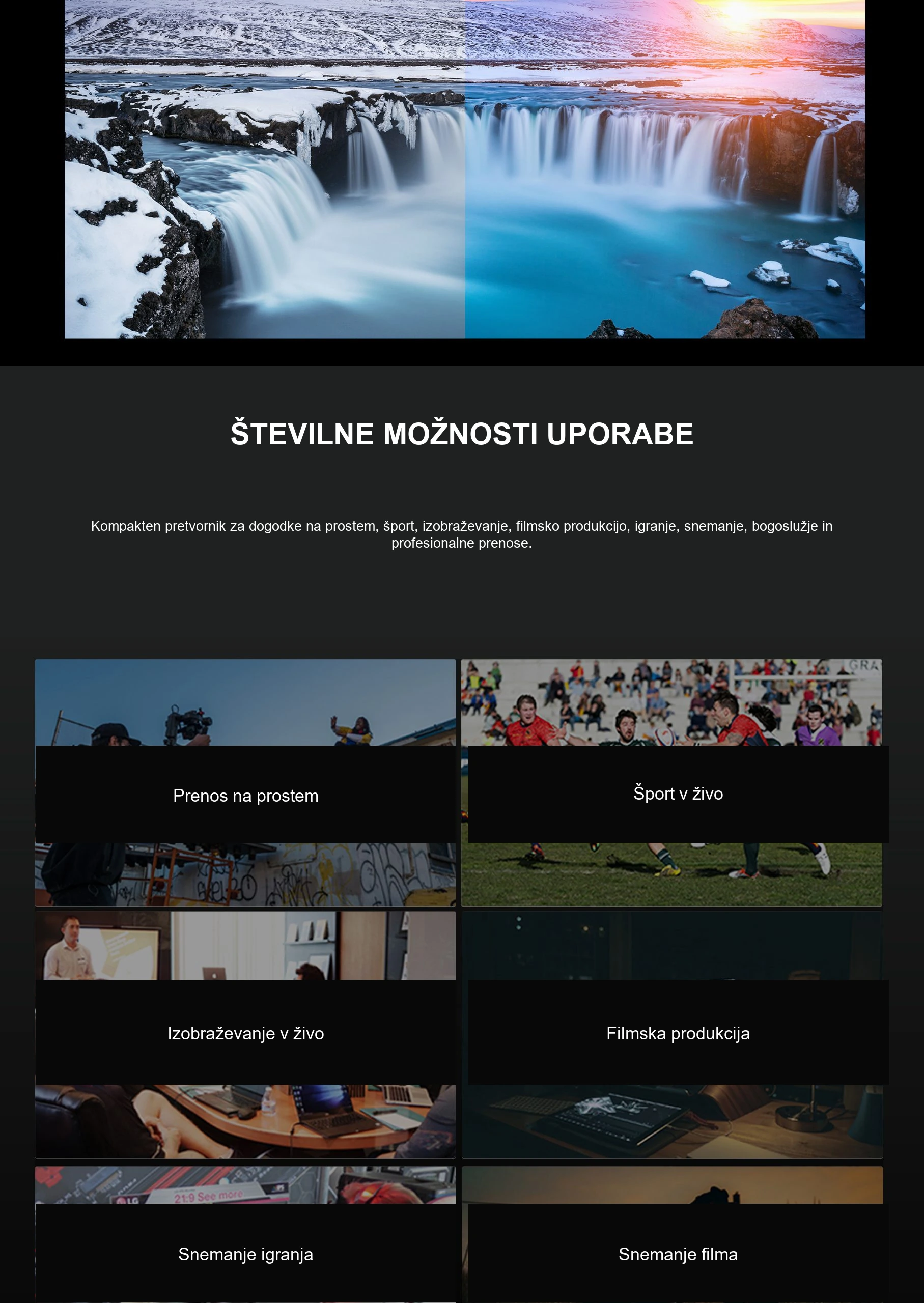 ŠTEVILNE MOŽNOSTI UPORABE