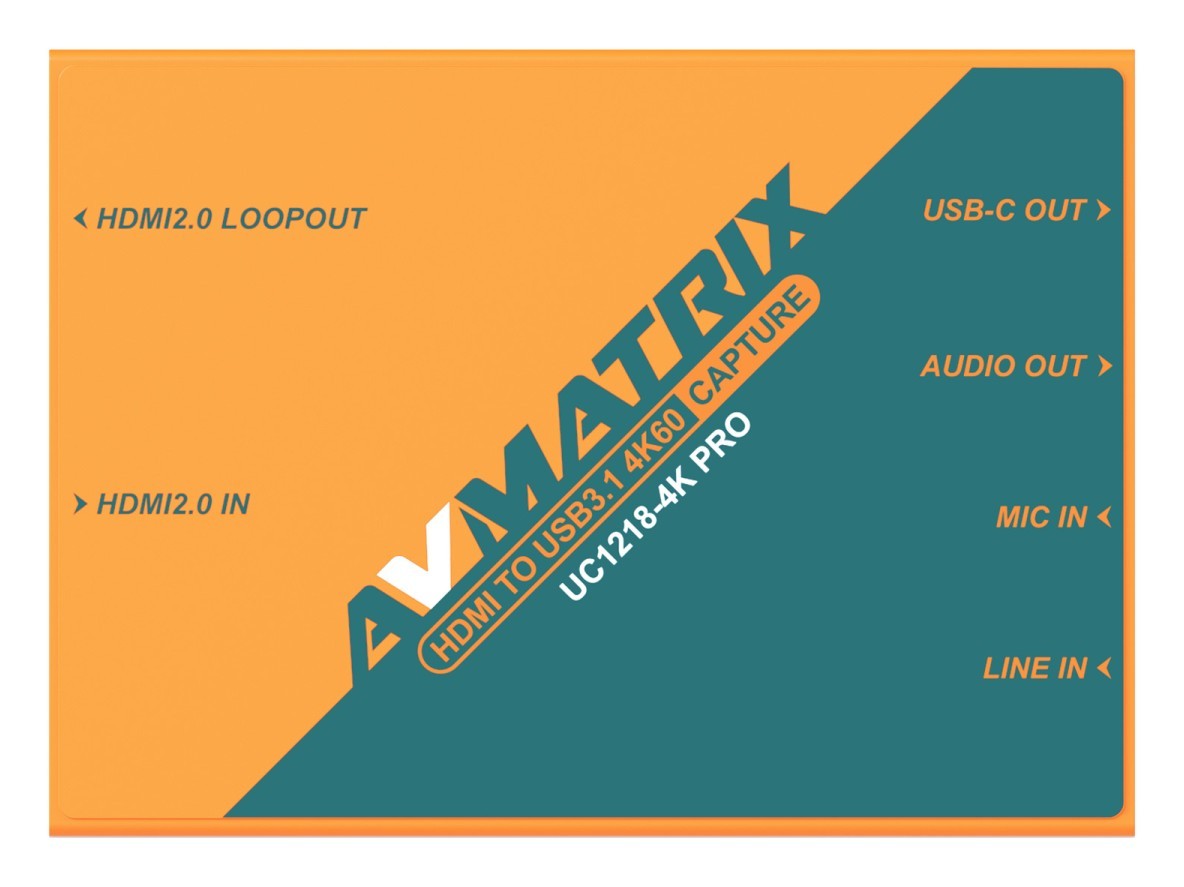 AVMATRIX UC1218-4K PRO – Pogled na napravo