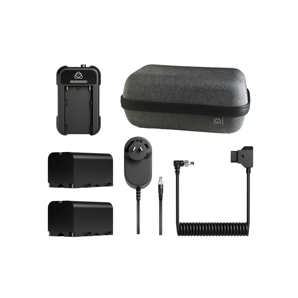 Originalni Atomos Universal Power Kit z baterijami, polnilnikom in etuijem