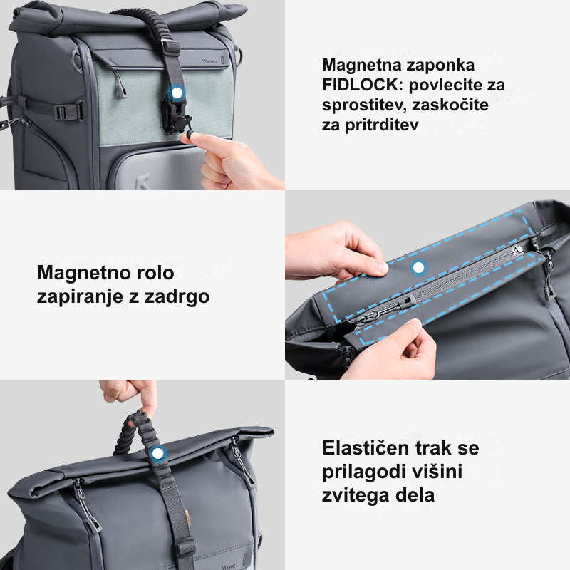 Magnetno rolo zapiranje z zadrgo