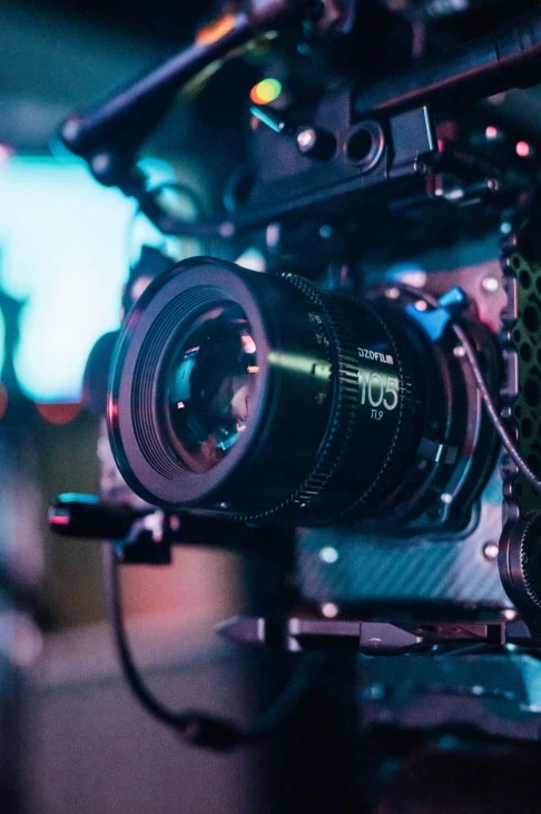 Objektiv Vespid Prime2 na filmski kameri