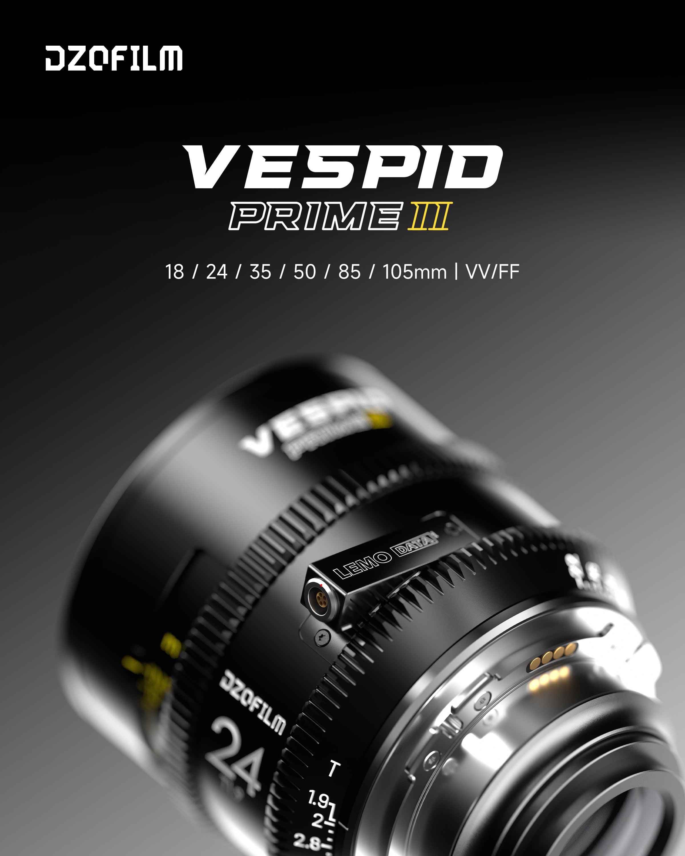 Uradna optična predstavitev serije Vespid Prime2 z objektivom 24 mm