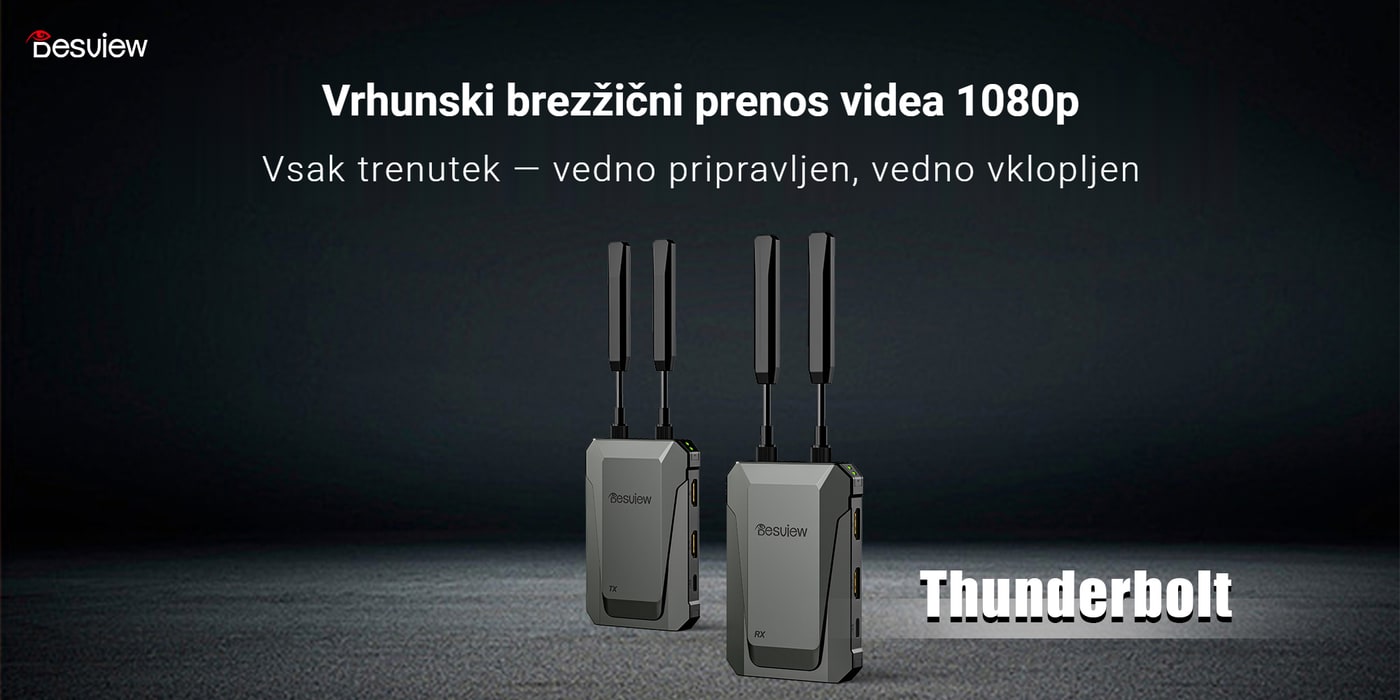 Desview Thunderbolt – brezžični prenos videa 1080p