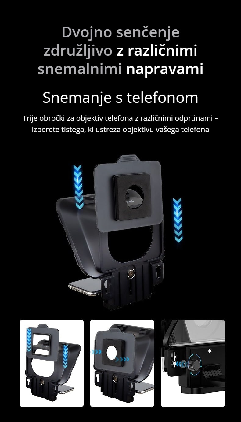 Senčenje za snemanje s telefonom