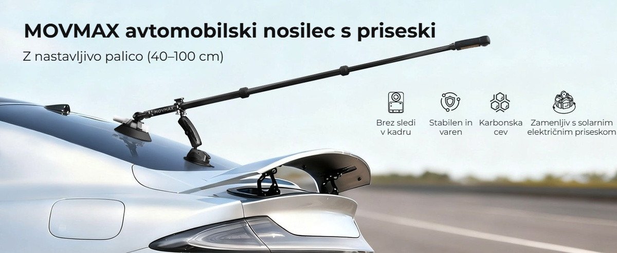 Avtomobilski nosilec s priseski in palico
