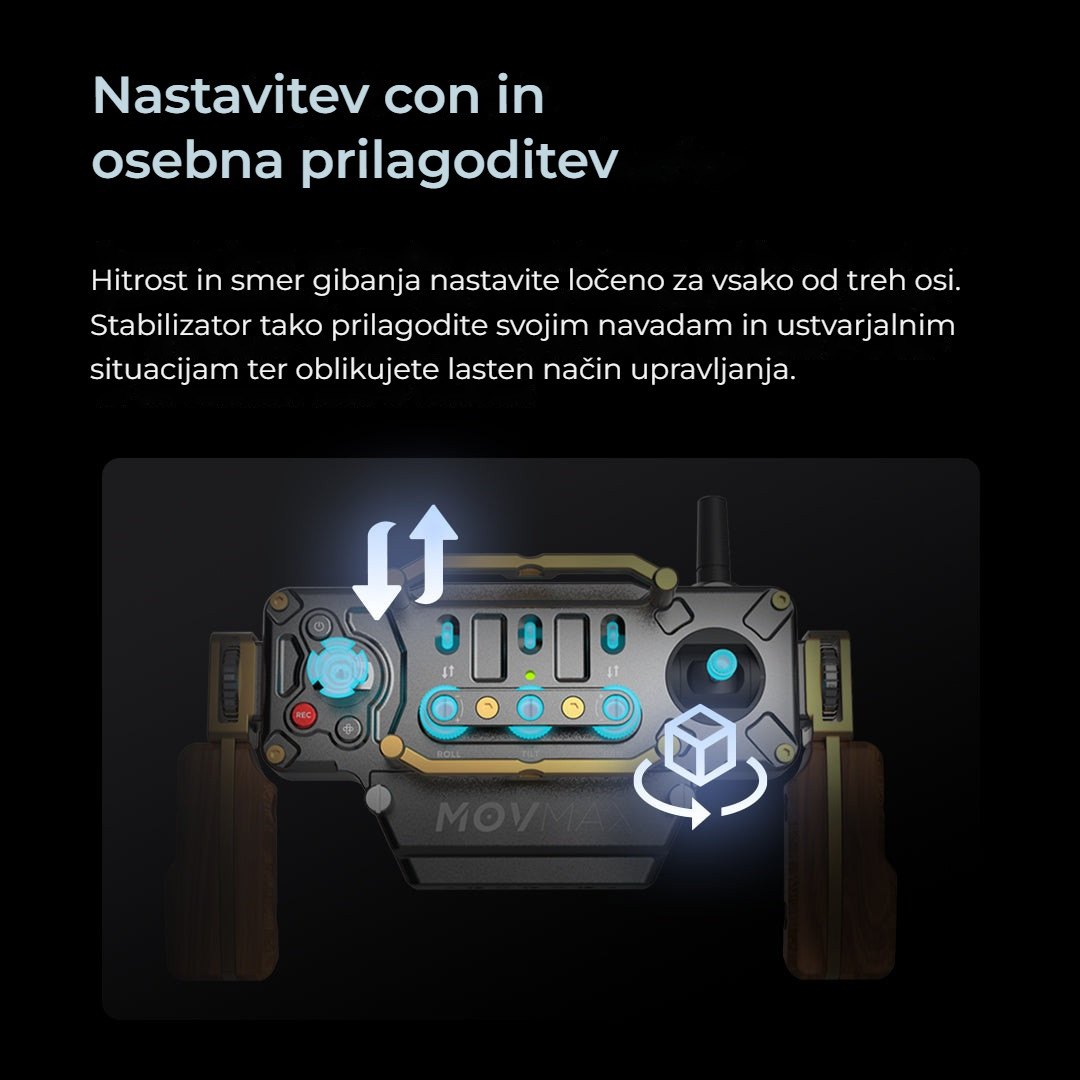 Nastavitev con in prilagoditev