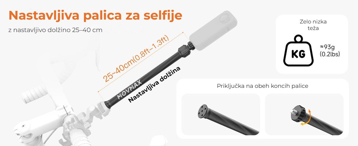 Nastavljiva palica za selfije