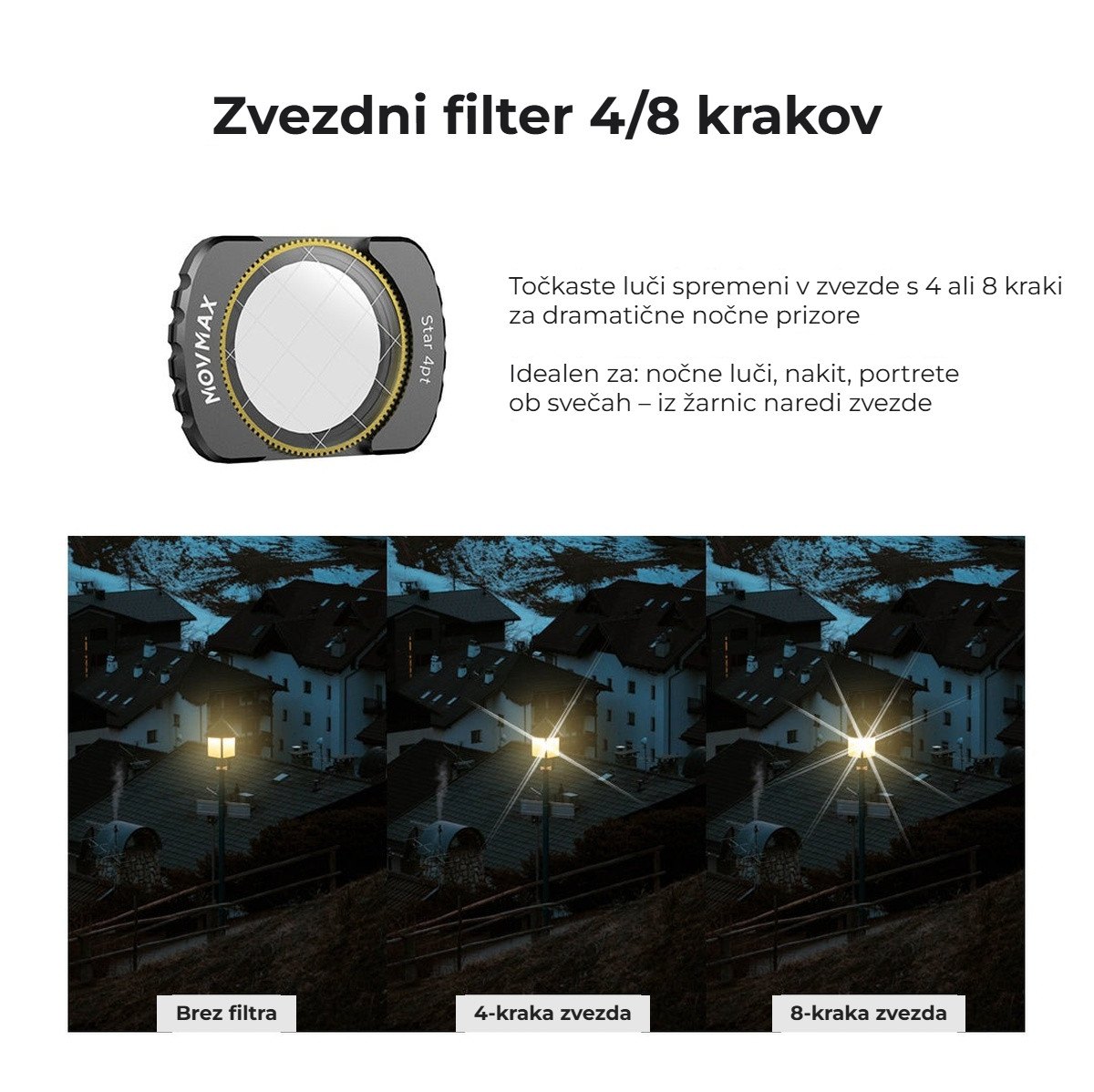 Zvezdna filtra s 4 in 8 kraki