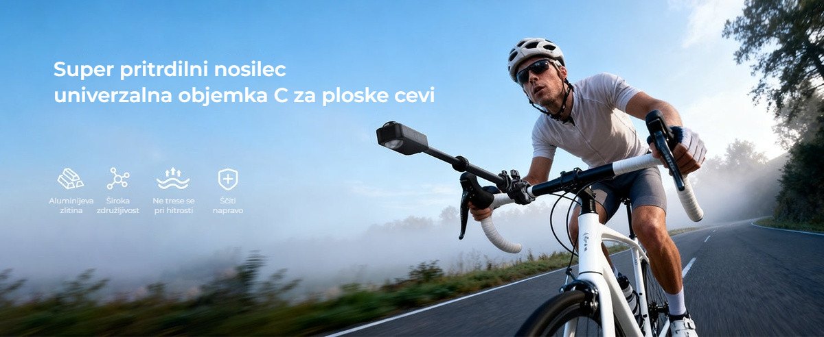 Univerzalna objemka C za ploske cevi