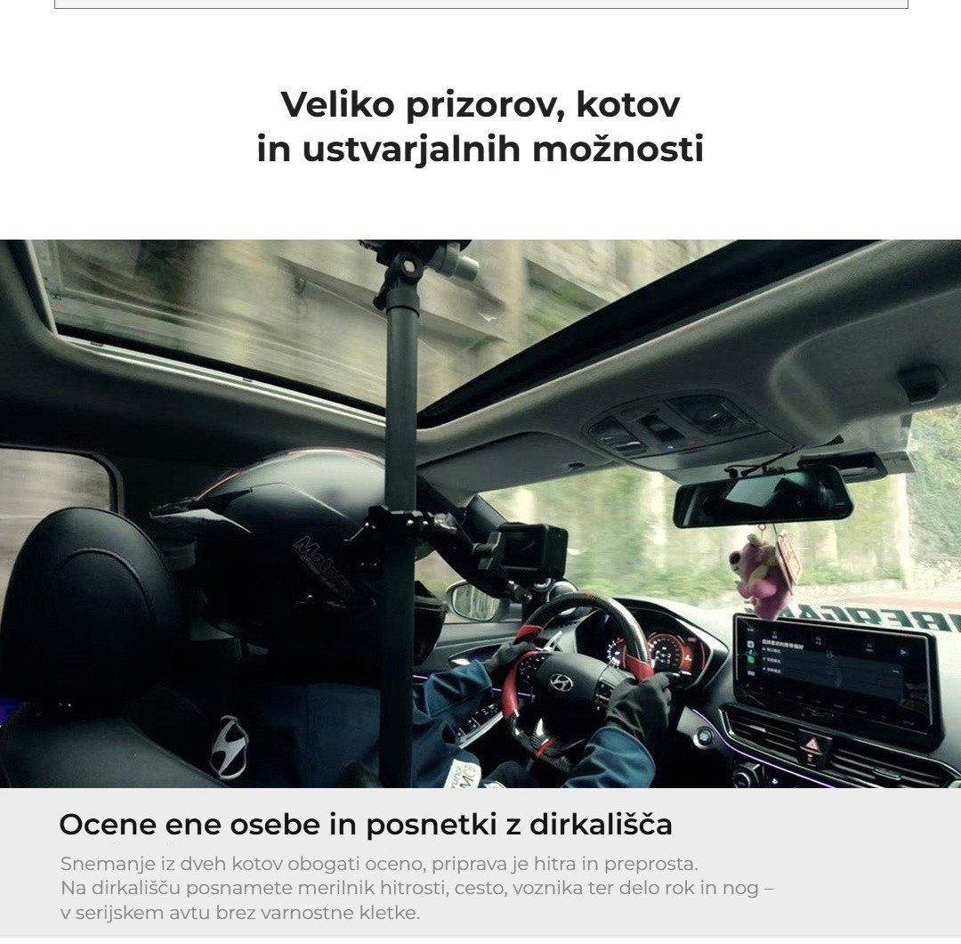 Ocene in posnetki z dirkališča