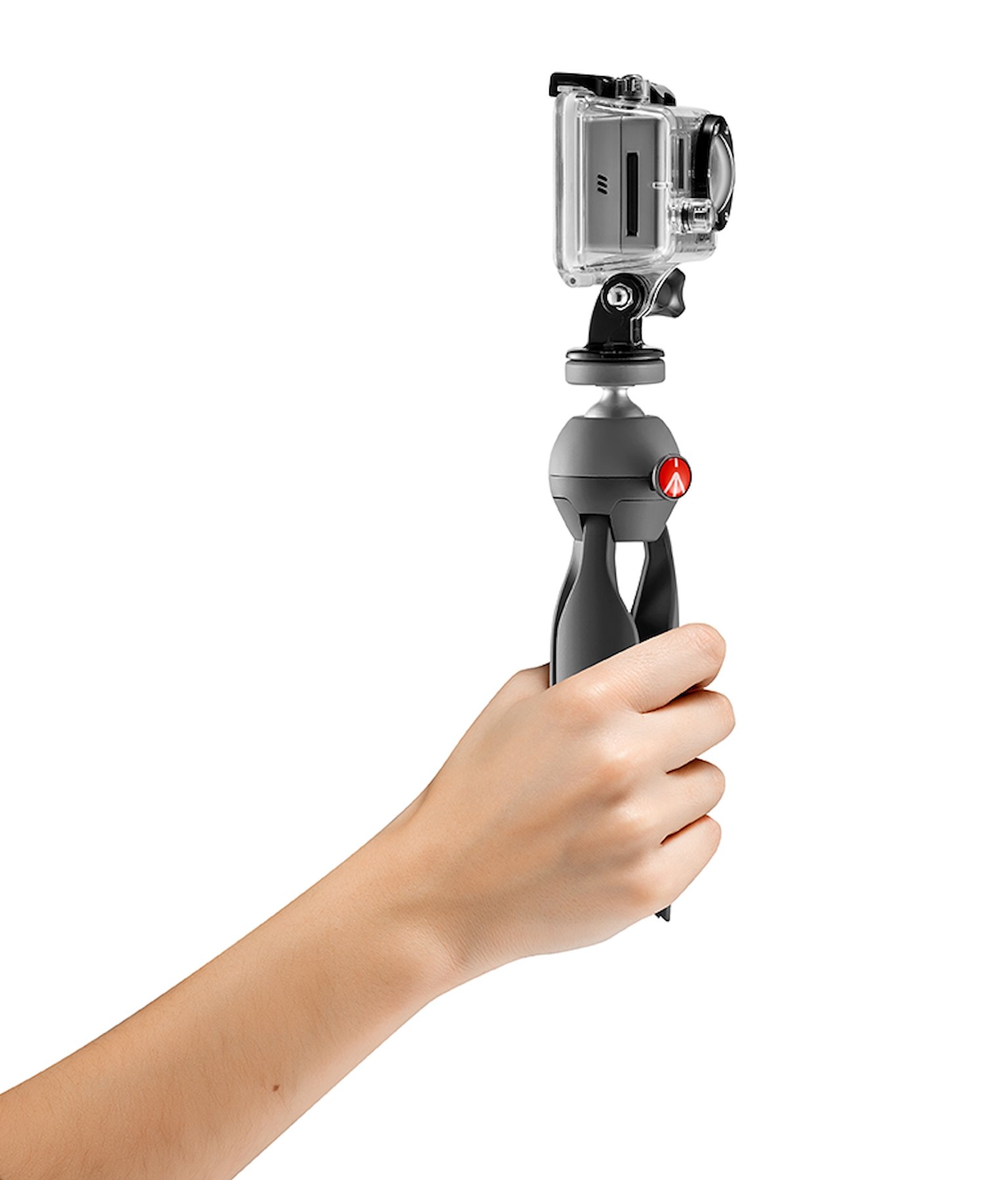 PIXI Xtreme kot ročaj s ponazoritveno kamero GoPro, ki ni priložena