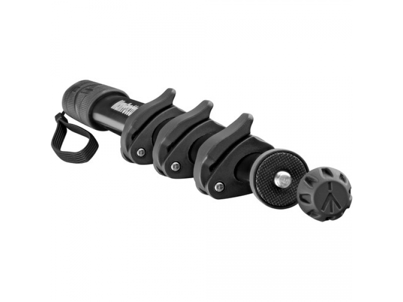 Manfrotto Compact Xtreme MPCOMPACT-BK z odstranjeno gumijasto nogico kot prikaz združljivosti