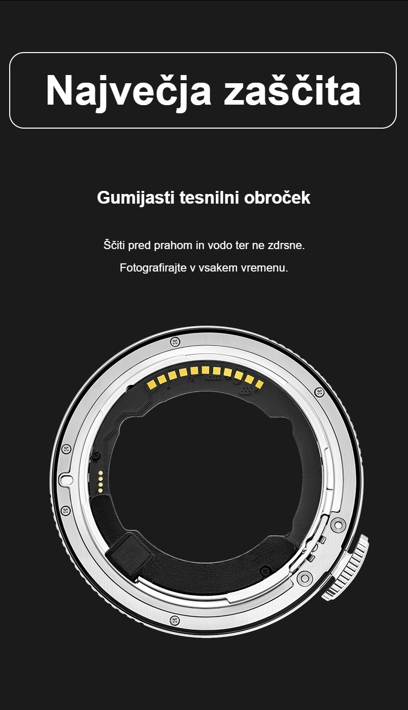Megadap ETZ21 Pro+ – Gumijasti tesnilni obroček proti prahu in vodi