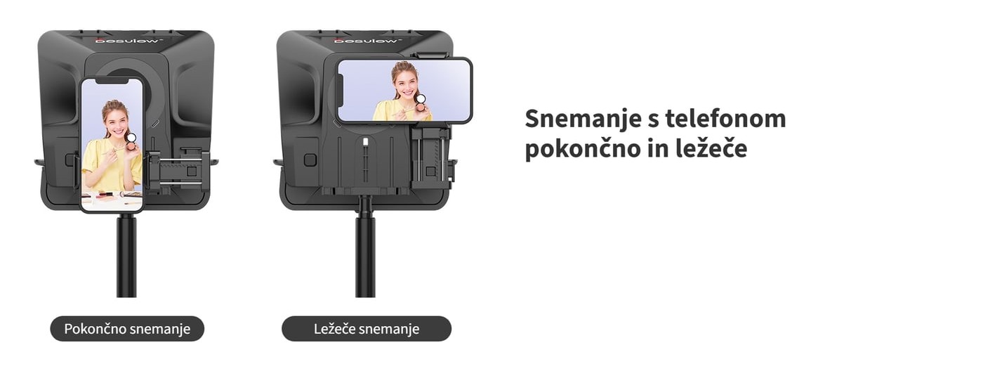 Telefon pokončno in ležeče