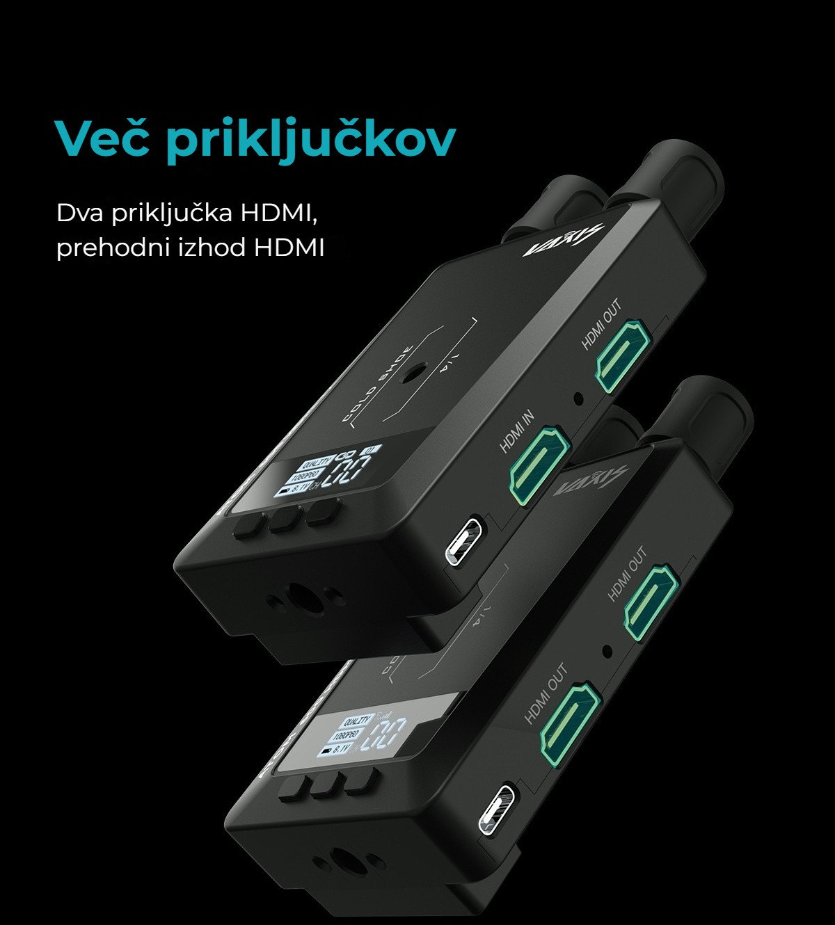 Več priključkov