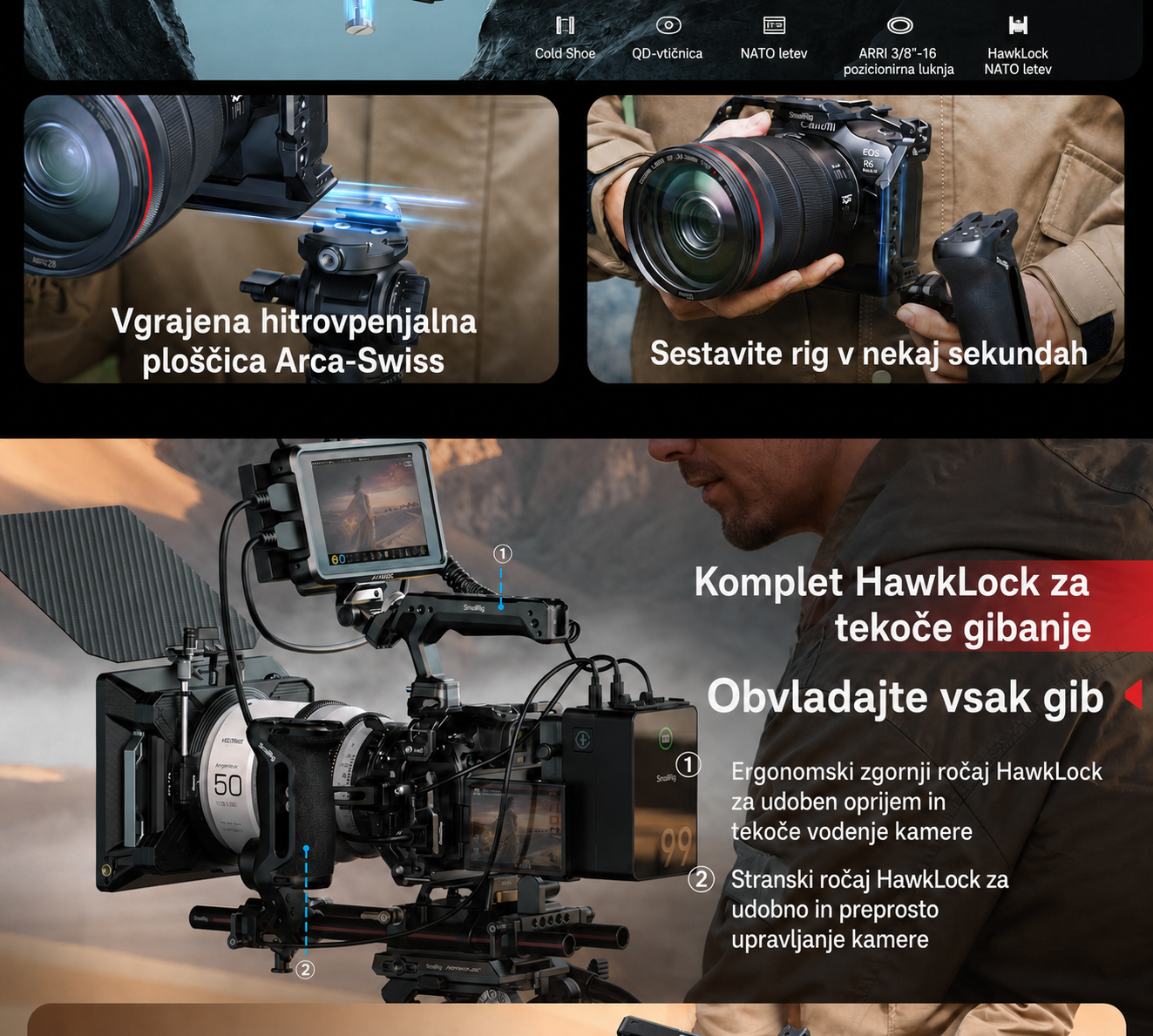 SmallRig Canon R6 family – 3/8