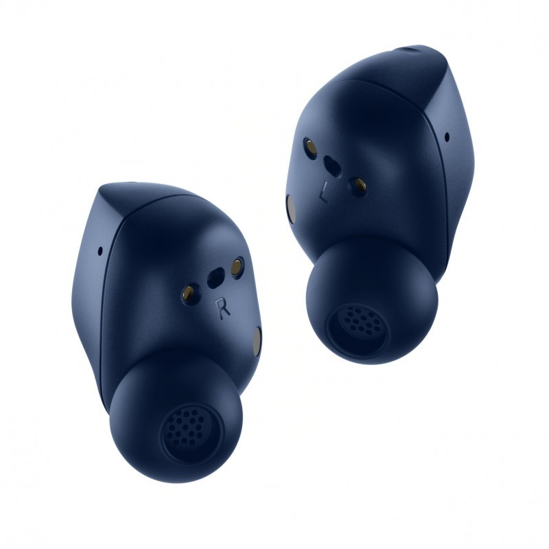 Detail modrých sluchátek ACCENTUM True Wireless