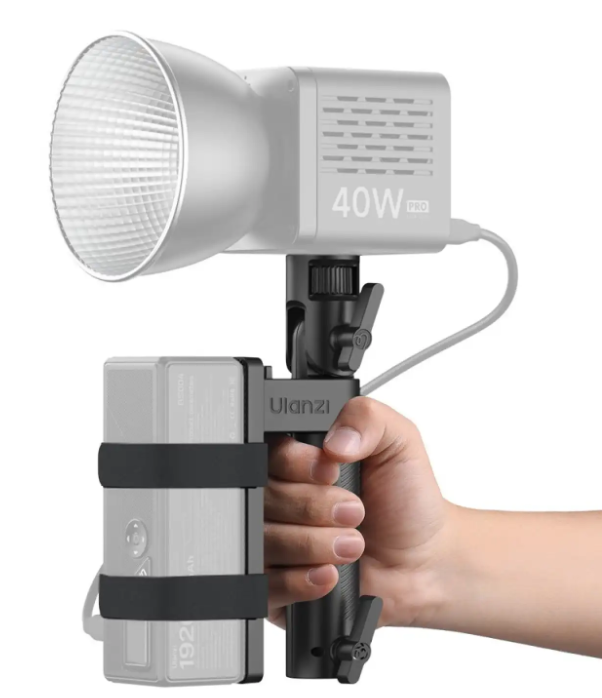 Ulanzi LA06 s upevněným světlem a powerbankou