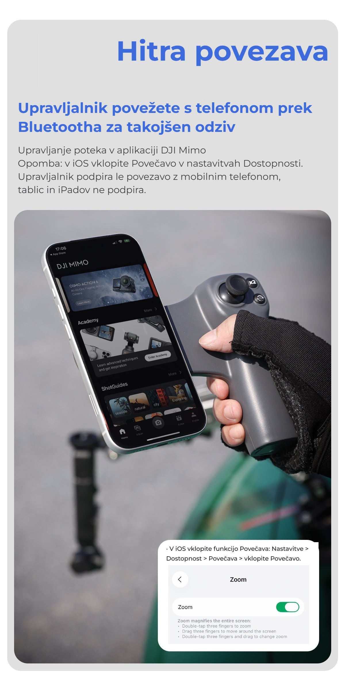 Hitra povezava prek Bluetootha