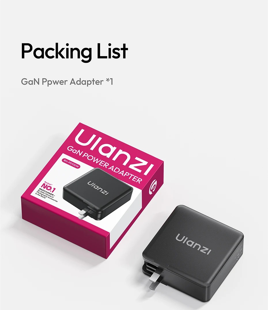 Vsebina paketa Ulanzi RH-PD100W