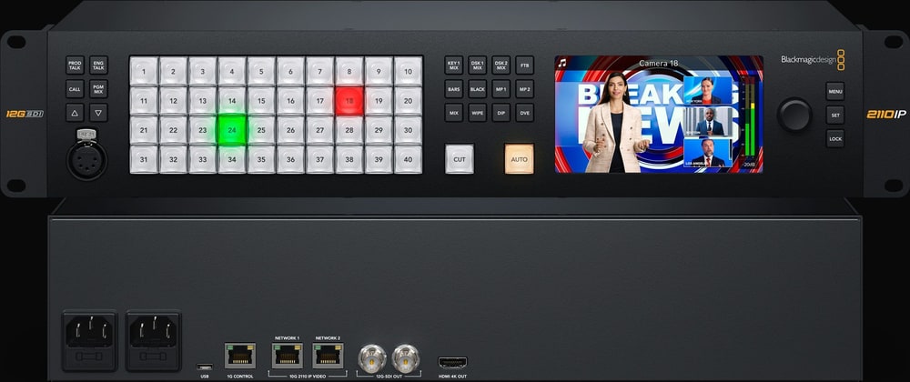 ATEM Monitoring Rack Panel 40 – Nadzor neposredno v omari