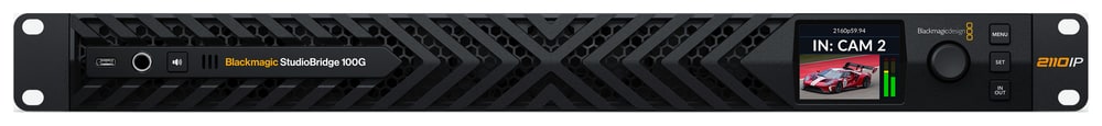 Blackmagic StudioBridge 100G – Spremljanje na sprednji plošči