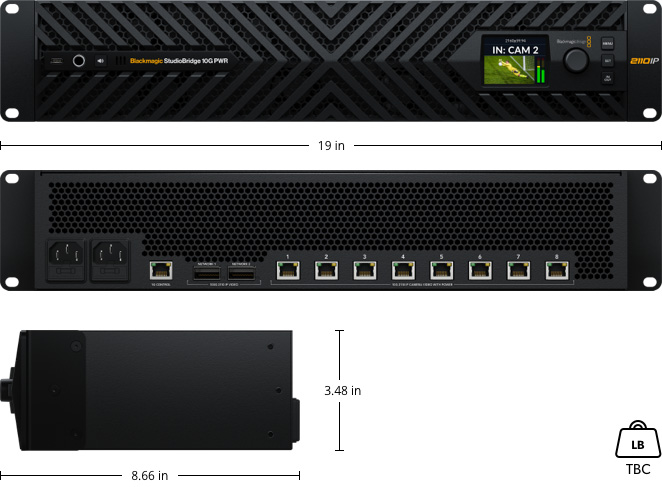 Merska risba Blackmagic StudioBridge 10G PWR