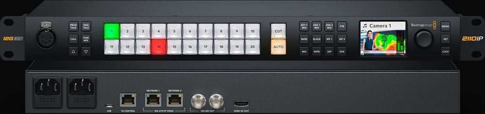 ATEM Monitoring Rack Panel 20 – Nadzor neposredno v omari