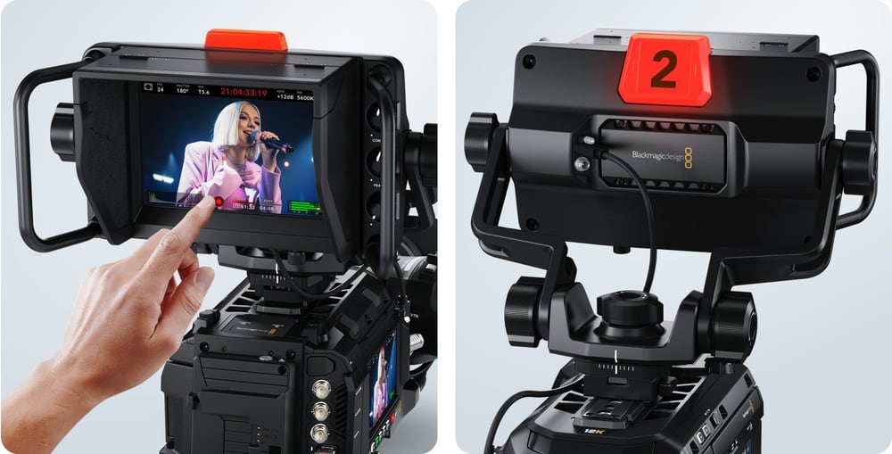 Blackmagic Design URSA Cine Studio Viewfinder – Členkast nosilec in oprijemala