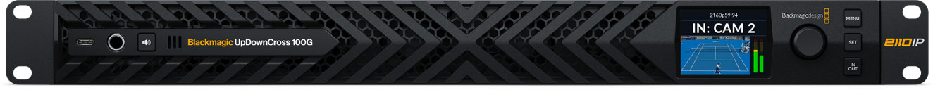 Blackmagic UpDownCross 100G v 1U ohišju