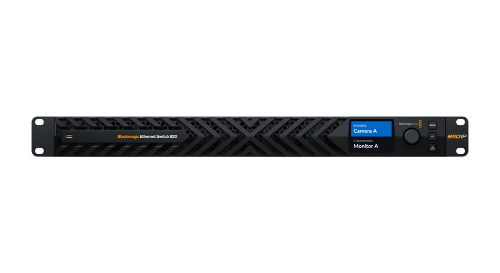 Sprednja plošča Blackmagic Ethernet Switch 820