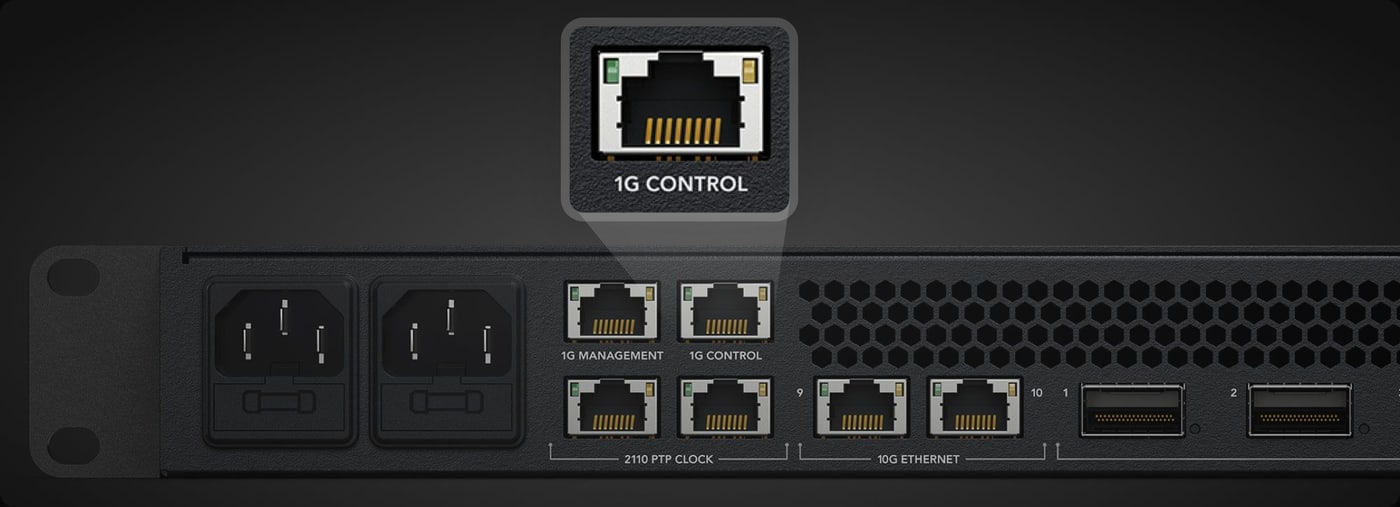 Blackmagic Ethernet Switch 820 – Namenska vrata NMOS