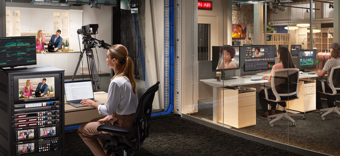 Blackmagic Ethernet Switch 820 – Zmogljivo stikalo s hlajenjem od spredaj nazaj