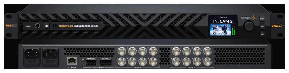 Blackmagic SDI Expander 8x12G – Robusten most med SDI in IP