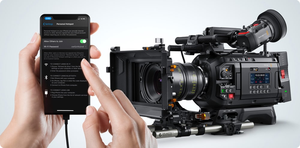 Blackmagic URSA Cine 12K LF 100G – Omrežje, Blackmagic Cloud in pretakanje