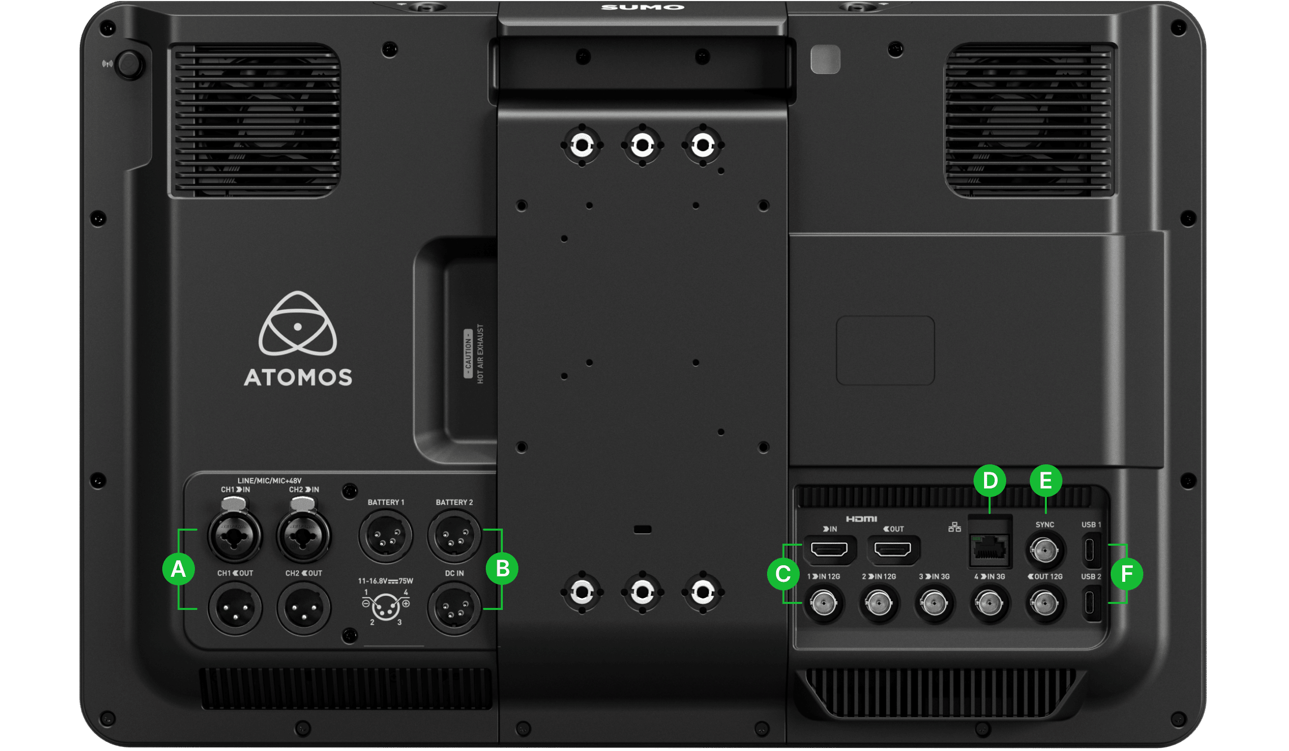 Atomos Sumo PRO-19 — A–F