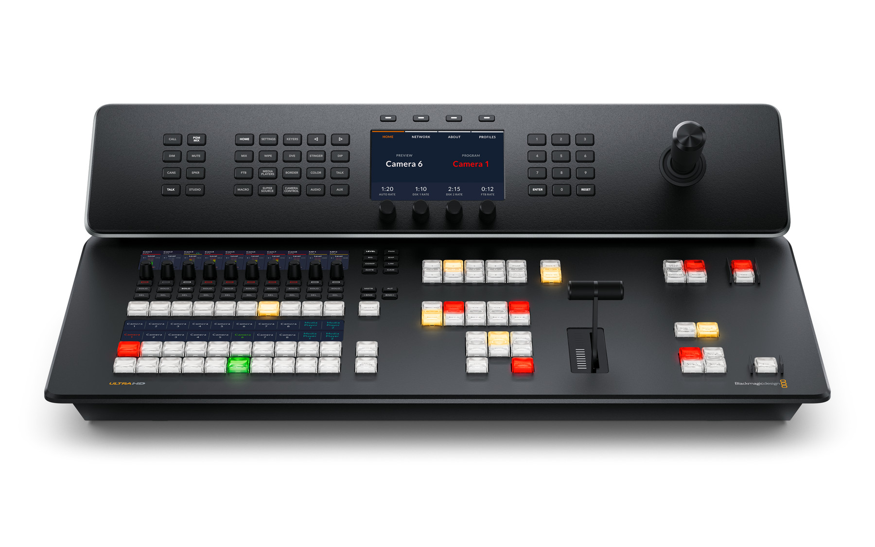ATEM Television Studio 4K8 front control panel