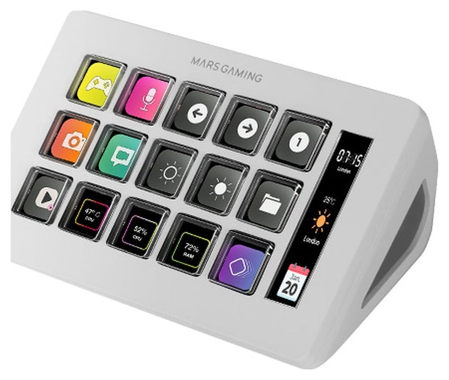 Mars Gaming MSD-ONE – 15 prilagodljivih LCD-tipk