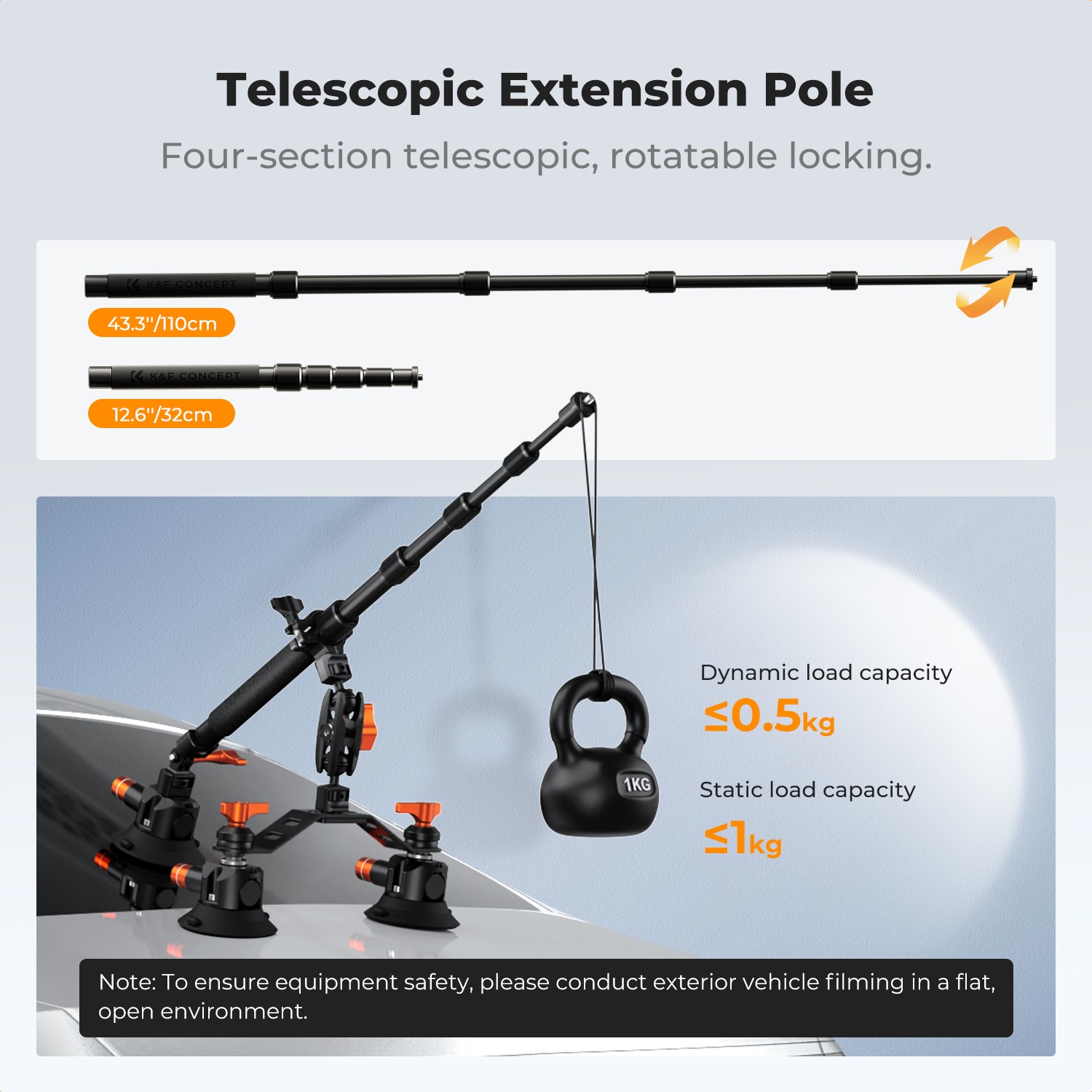 Teleskopska palica 32–110 cm