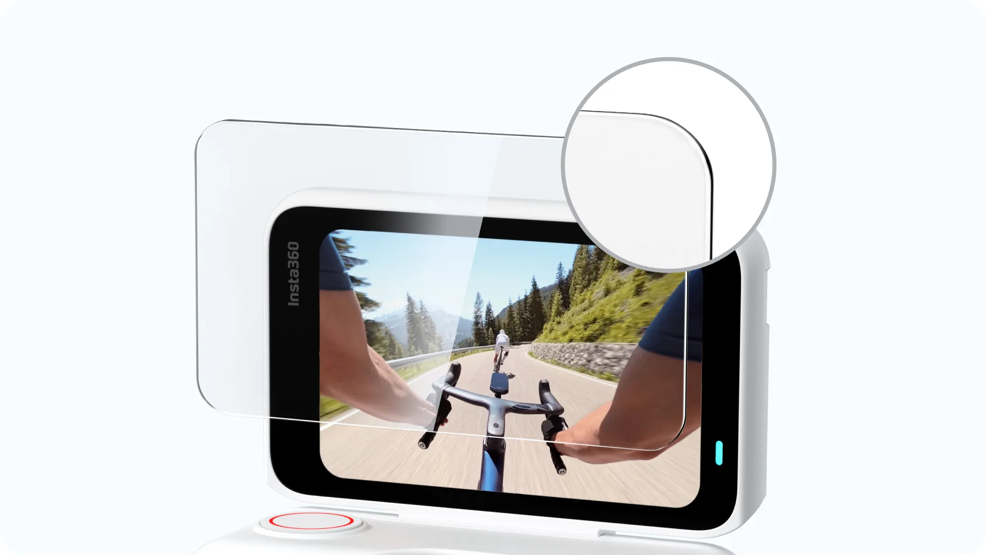 Zaobljeni robovi zaščitnega stekla za Insta360 GO Ultra